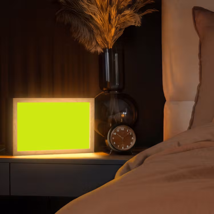 Electric - Lemon - Geel Light Box met kabel (Tafellamp) klein 924 -sfeer1