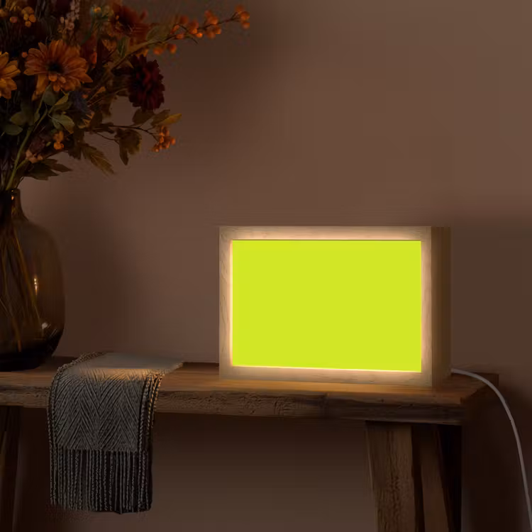 Electric - Lemon - Geel Light Box met kabel (Tafellamp) klein 924 -sfeer4