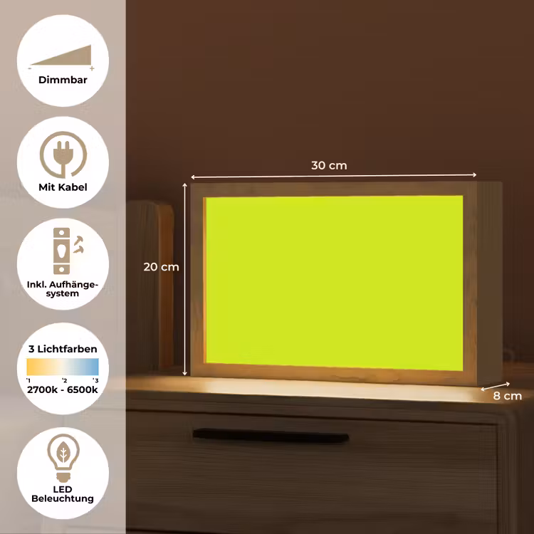 Electric - Lemon - Geel Light Box met kabel (Tafellamp) klein 924 -USP_DE