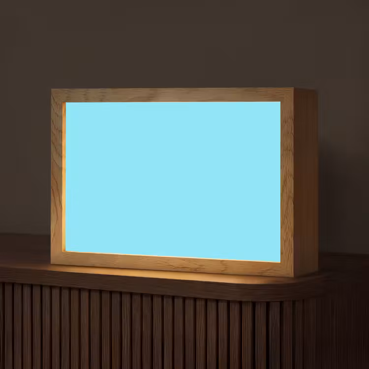Electric - Cyan - Blauw Light Box met kabel (Tafellamp) klein 924 -z3d_website