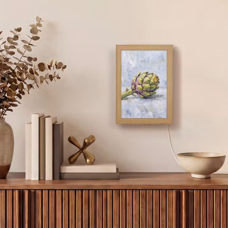 Tischlampe - Essen – Artischocke – Modern - Eten - Artisjok - Modern Light Box met kabel (Tafellamp) klein