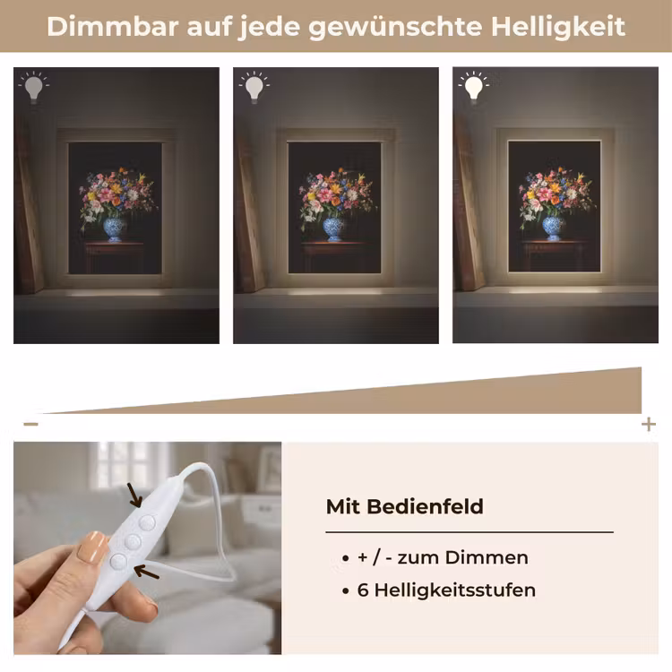 Kleur - Vaas - Bloemen - Boeket Light Box met kabel (Tafellamp) klein -USP_dimbaarDE