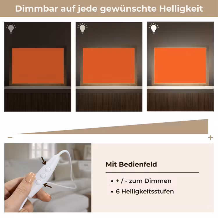 Fiery - Tangerine - Oranje Light Box met kabel (Tafellamp) klein 924 -USP_dimbaarDE