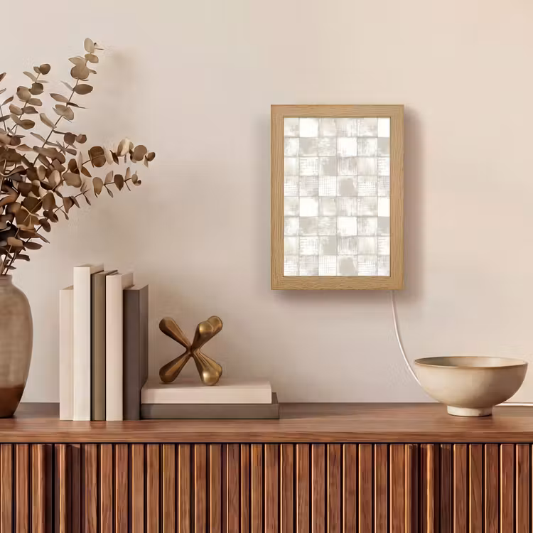 Tegel - Patroon - Verweerd Light Box met kabel (Tafellamp) klein 925 -sfeer2