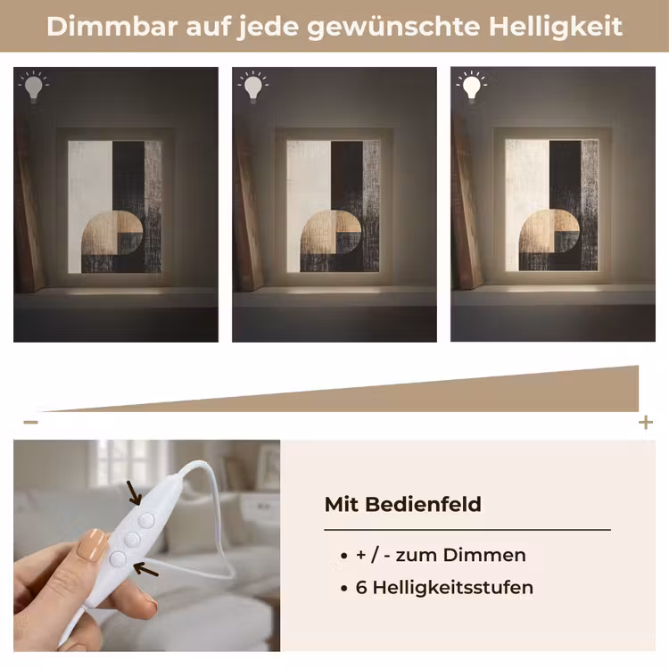 Vormen - Modern - Zwart Light Box met kabel (Tafellamp) klein -USP_dimbaarDE
