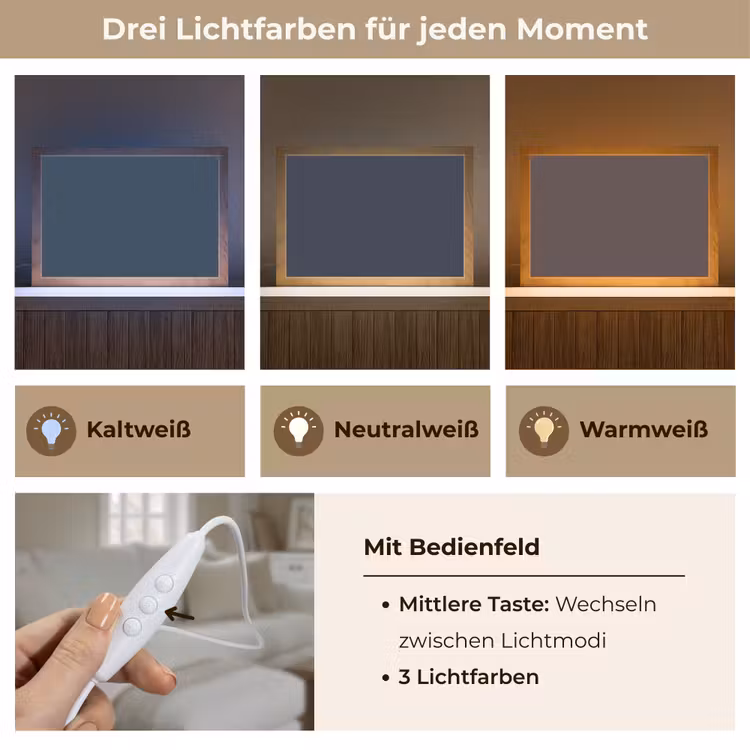 Geldersblauw - Blauw - Klassiek Light Box met kabel (Tafellamp) klein 924 -USP_lichtkleurDE