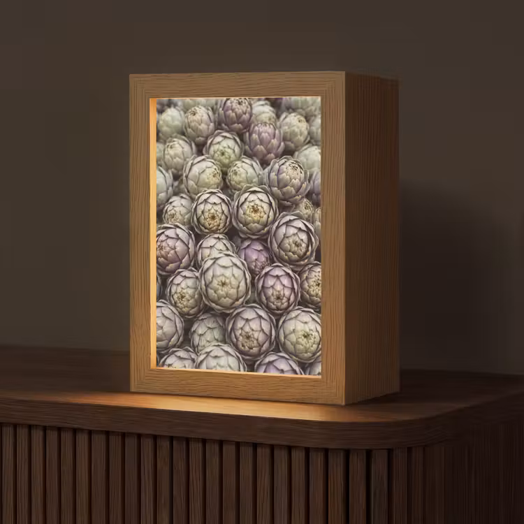Tischlampe - Gemüse – Frisch – Essen - Groenten - Vers - Eten Light Box met kabel (Tafellamp) klein