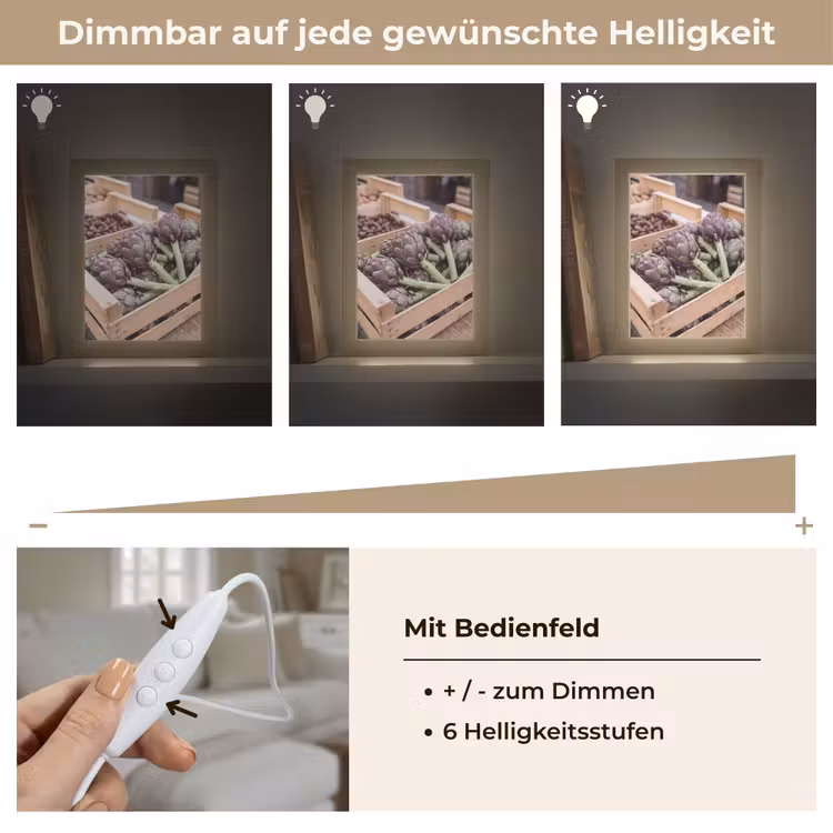 Tischlampe - Gemüse – Markt – Frisch - Groenten - Markt - Vers Light Box met kabel (Tafellamp) klein