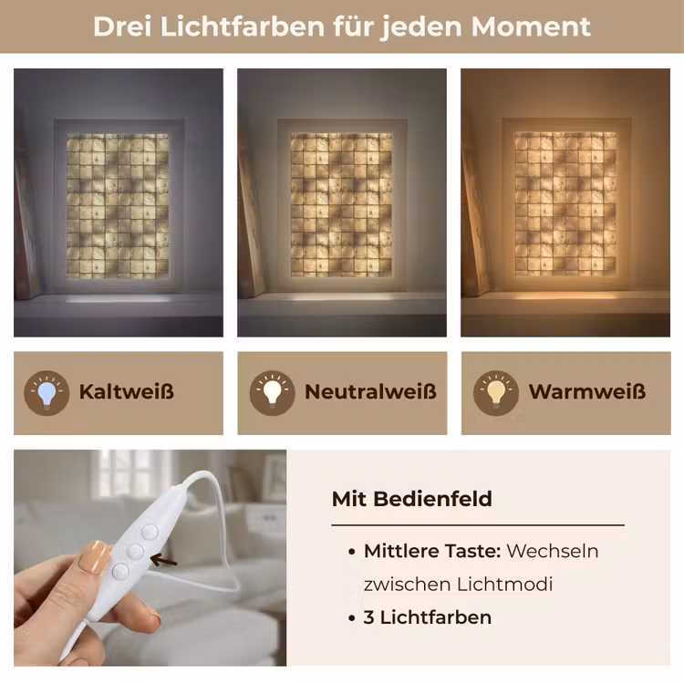 Geometrisch - Tegels - Goud Light Box met kabel (Tafellamp) klein 925 -USP_lichtkleurDE