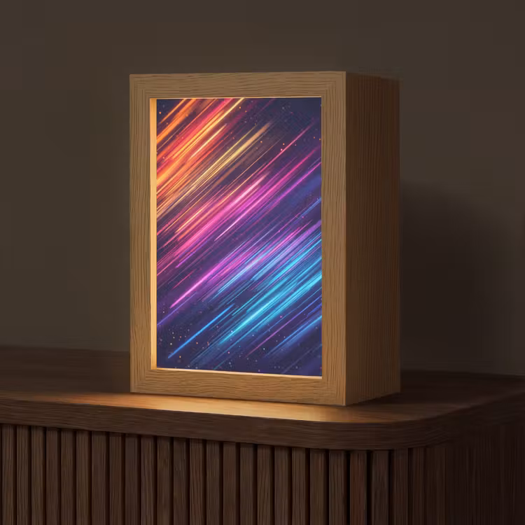 Snelheid - Kosmos - Kleurrijk Light Box met kabel (Tafellamp) klein -z3d_website
