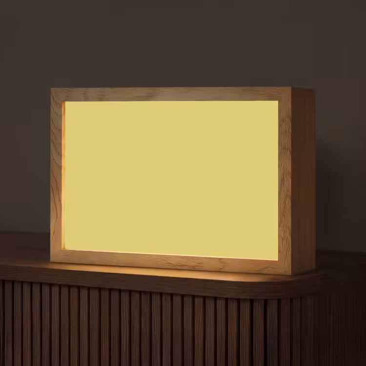 Golden - Ochre - Geel Light Box met kabel (Tafellamp) klein 924 -z3d_website