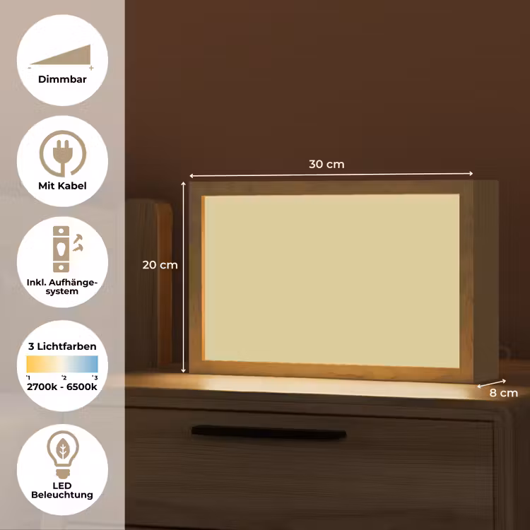 Golden - Clover - Geel Light Box met kabel (Tafellamp) klein 924 -USP_DE