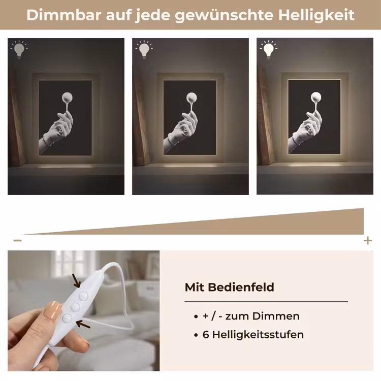 Golfbal - Zwart - Wit Light Box met kabel (Tafellamp) klein -USP_dimbaarDE