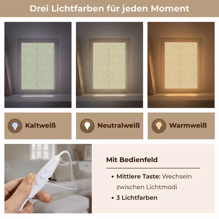 Groen - Patroon - Schubben Light Box met kabel (Tafellamp) klein 925 -USP_lichtkleurDE
