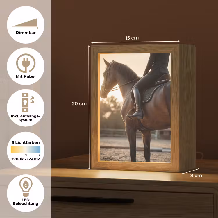 Harmonie - Ruiter - Zon Light Box met kabel (Tafellamp) klein -USP_DE