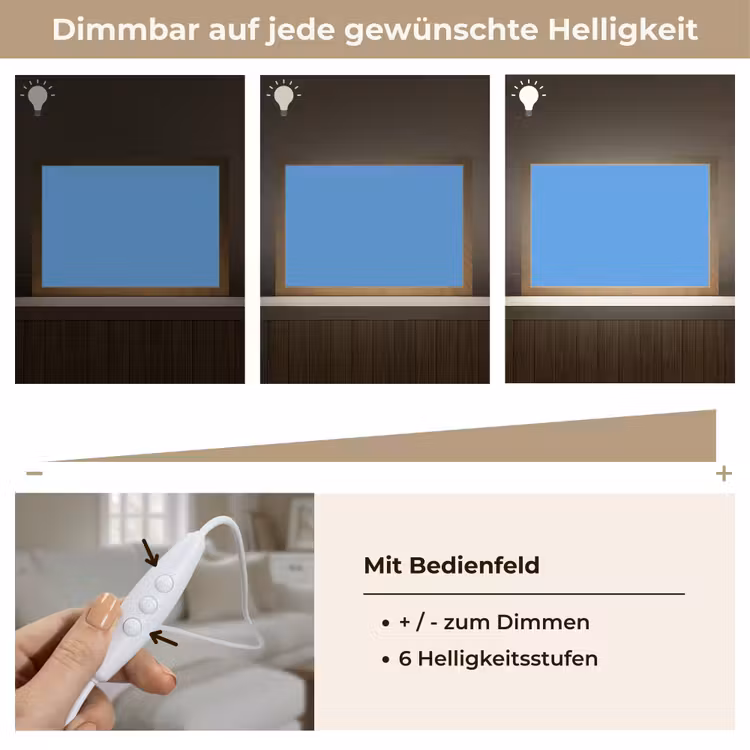 Bright - Azure - Blauw Light Box met kabel (Tafellamp) klein 924 -USP_dimbaarDE