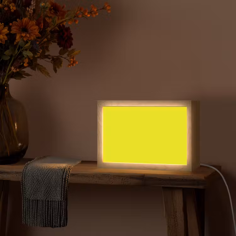 Bright - Canary - Geel Light Box met kabel (Tafellamp) klein 924 -sfeer4