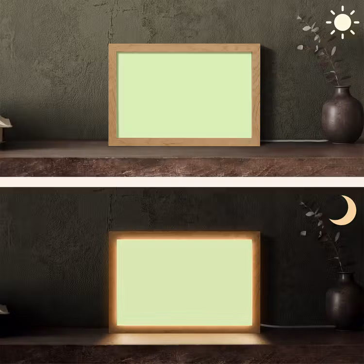 Light - Lime - Groen Light Box met kabel (Tafellamp) klein 924 -sfeer3