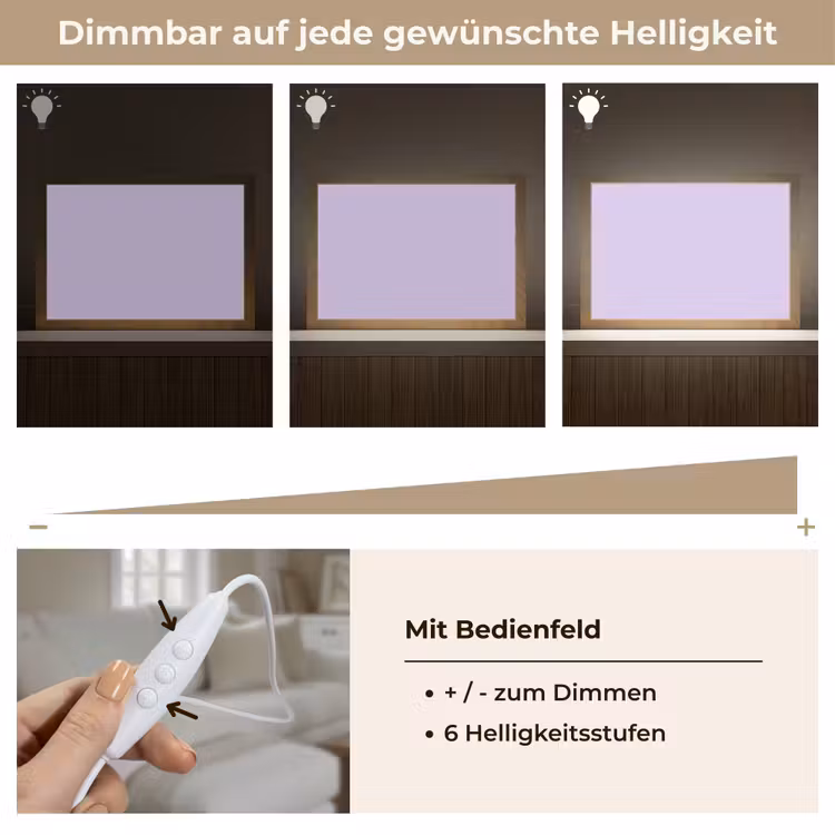 Light - Orchid - Paars Light Box met kabel (Tafellamp) klein 924 -USP_dimbaarDE