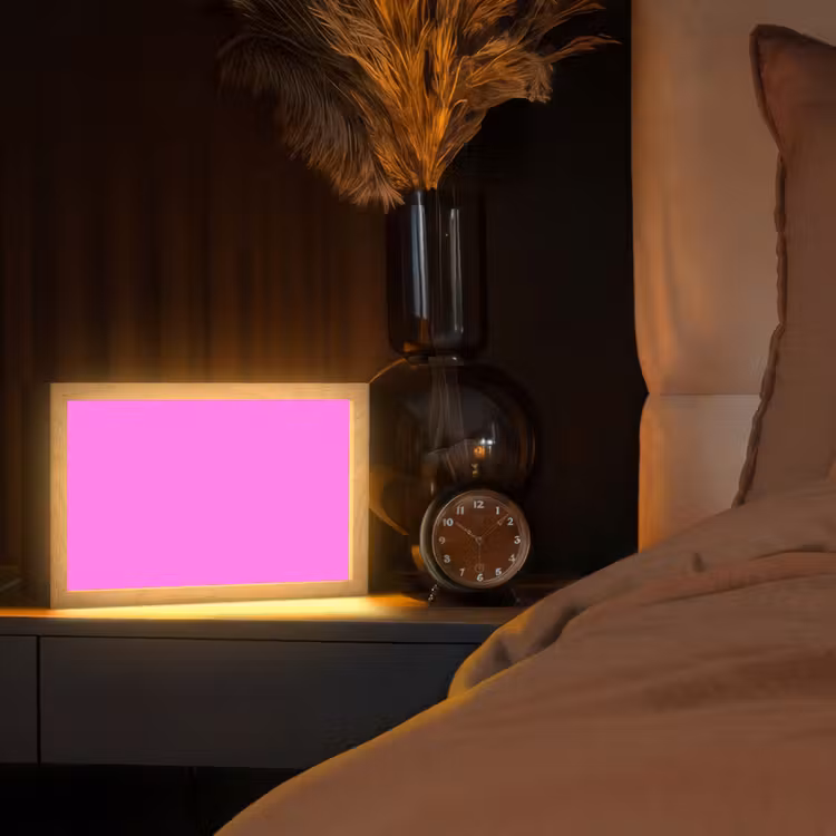 Bright - Orchid - Roze Light Box met kabel (Tafellamp) klein 924 -sfeer1