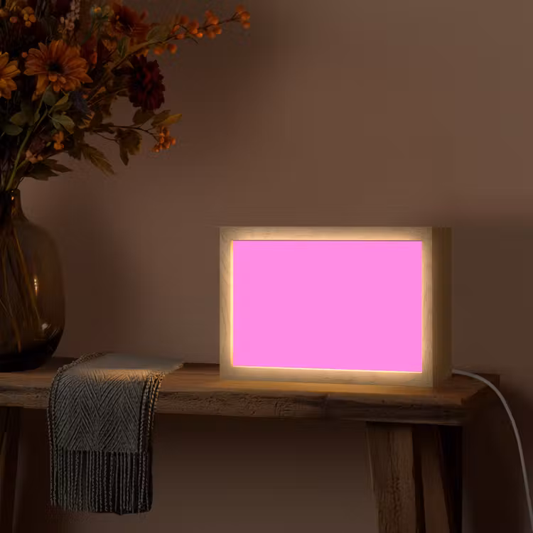 Bright - Orchid - Roze Light Box met kabel (Tafellamp) klein 924 -sfeer4