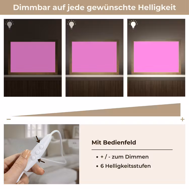 Bright - Orchid - Roze Light Box met kabel (Tafellamp) klein 924 -USP_dimbaarDE