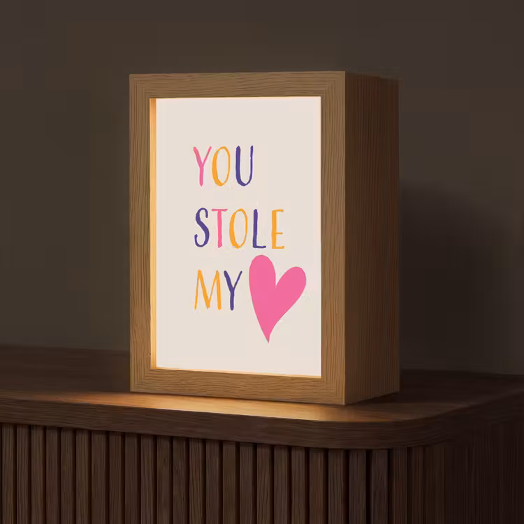 Hart - Valentijn - Tekst Light Box met kabel (Tafellamp) klein -z3d_website