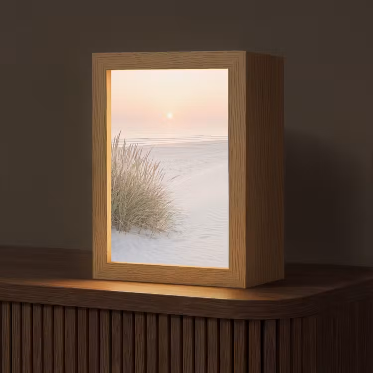 Horizon - Duinlandschap - Zand Light Box met kabel (Tafellamp) klein -z3d_website