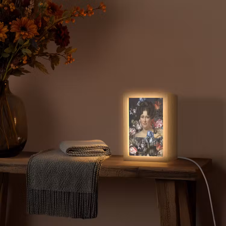 Johanna Henriette Engelen - Dubois Drahonet - Bloemen Light Box met kabel (Tafellamp) klein -sfeer4
