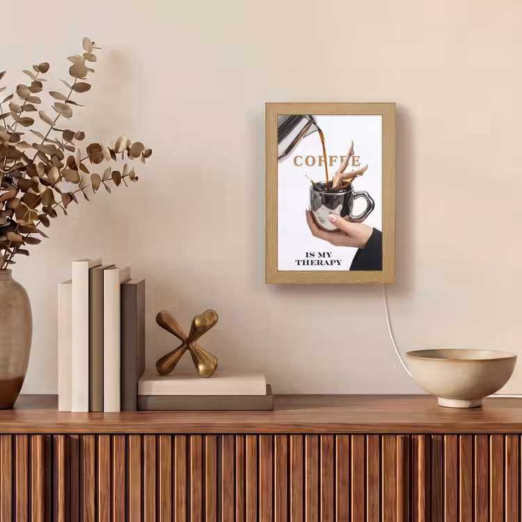 Koffie - Mok - Kan - Therapie Light Box met kabel (Tafellamp) klein -sfeer2