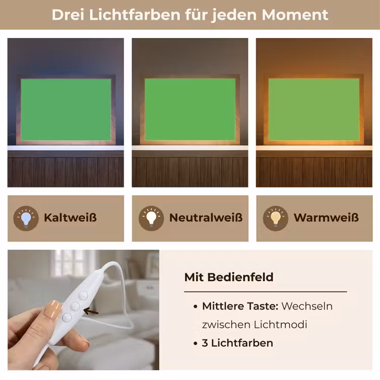 Kelly - Green - Groen Light Box met kabel (Tafellamp) klein 924 -USP_lichtkleurDE