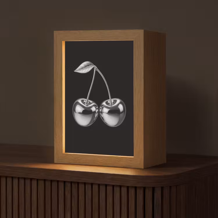 Kers - Luxueus - Metallic Light Box met kabel (Tafellamp) klein -z3d_website