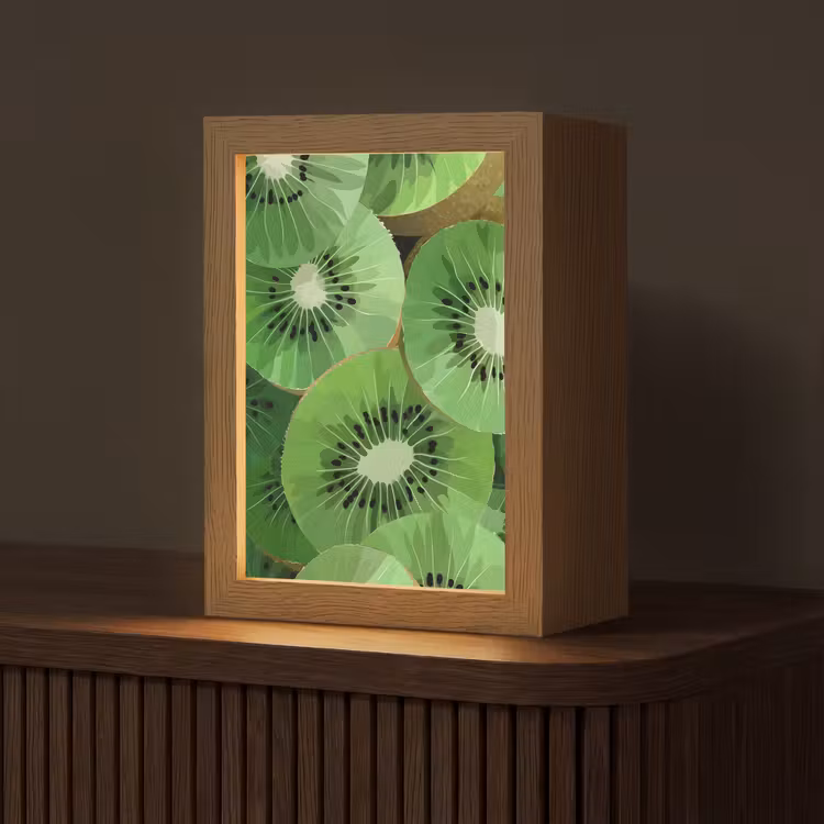 Kiwi - Groen - Pitten Light Box met kabel (Tafellamp) klein -z3d_website