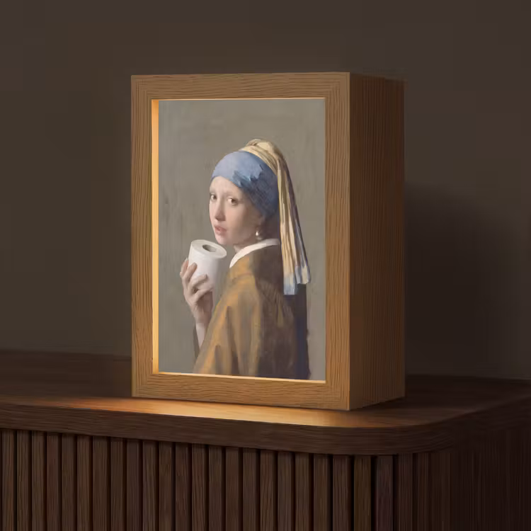 Klassiek - Humor - Kleurrijk Light Box met kabel (Tafellamp) klein -z3d_website