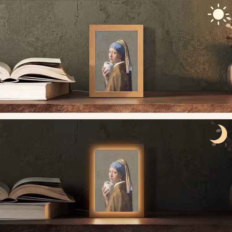 Klassiek - Humor - Kleurrijk Light Box met kabel (Tafellamp) klein -sfeer3