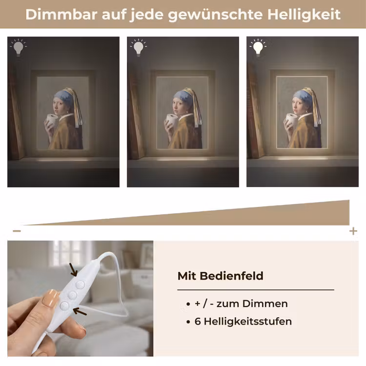 Klassiek - Humor - Kleurrijk Light Box met kabel (Tafellamp) klein -USP_dimbaarDE