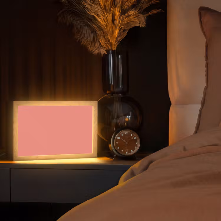 Coral - Reef - Rood Light Box met kabel (Tafellamp) klein 924 -sfeer1