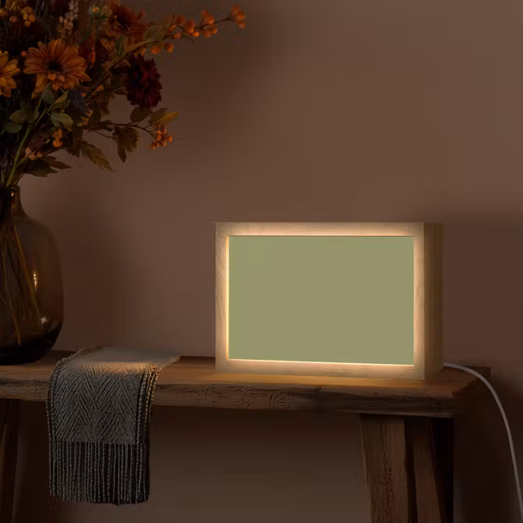 Herbal - Matcha - Groen Light Box met kabel (Tafellamp) klein 924 -sfeer4