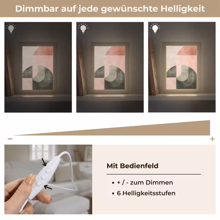 Cirkel - Abstract - Roze Light Box met kabel (Tafellamp) klein -USP_dimbaarDE