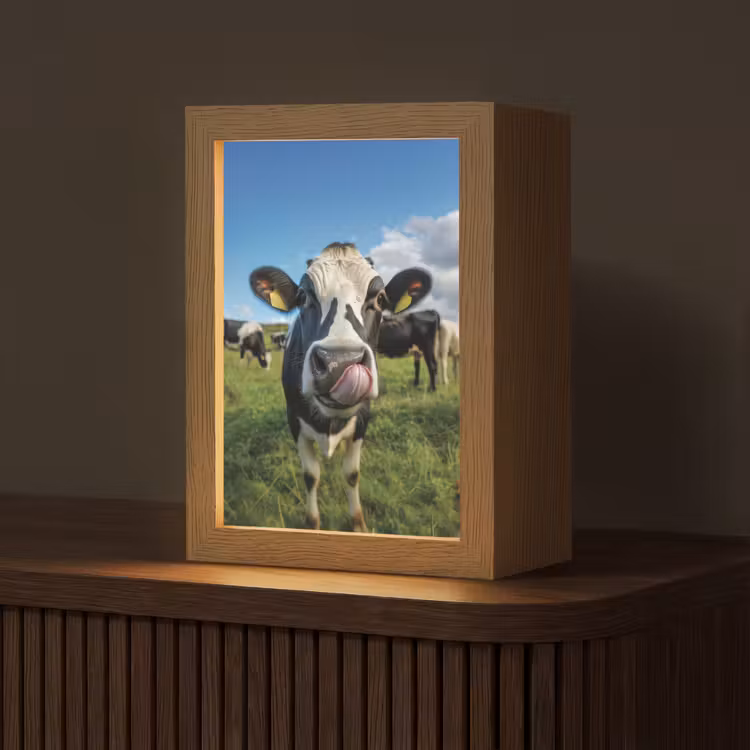 Koe - Tong - Weide Light Box met kabel (Tafellamp) klein -z3d_website