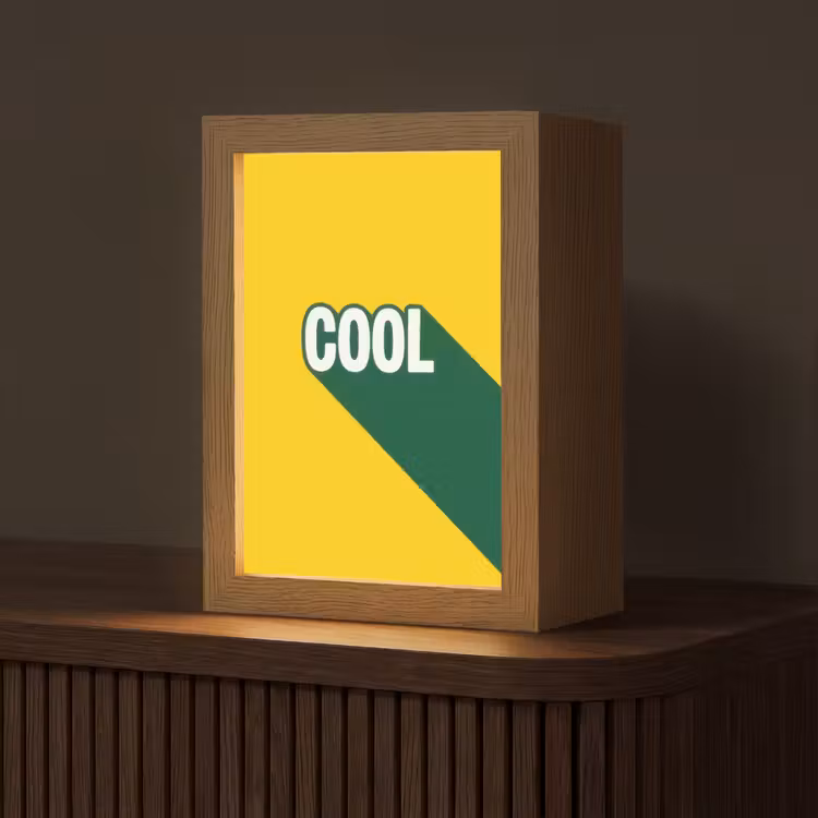 Cool - Geel - Groen Light Box met kabel (Tafellamp) klein -z3d_website