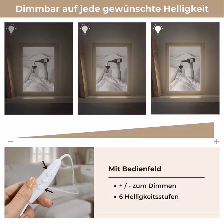 Lakens - Armen - Wijn - Glas Light Box met kabel (Tafellamp) klein -USP_dimbaarDE