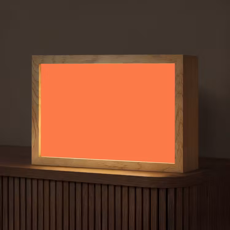 Vivid - Amber - Oranje Light Box met kabel (Tafellamp) klein 924 -z3d_website