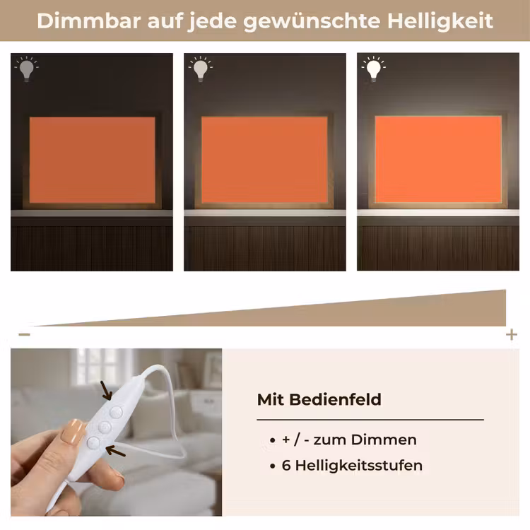 Vivid - Amber - Oranje Light Box met kabel (Tafellamp) klein 924 -USP_dimbaarDE