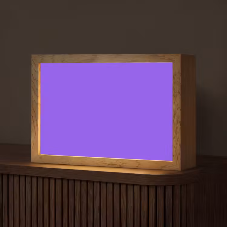Vivid - Violet - Paars Light Box met kabel (Tafellamp) klein 924 -z3d_website