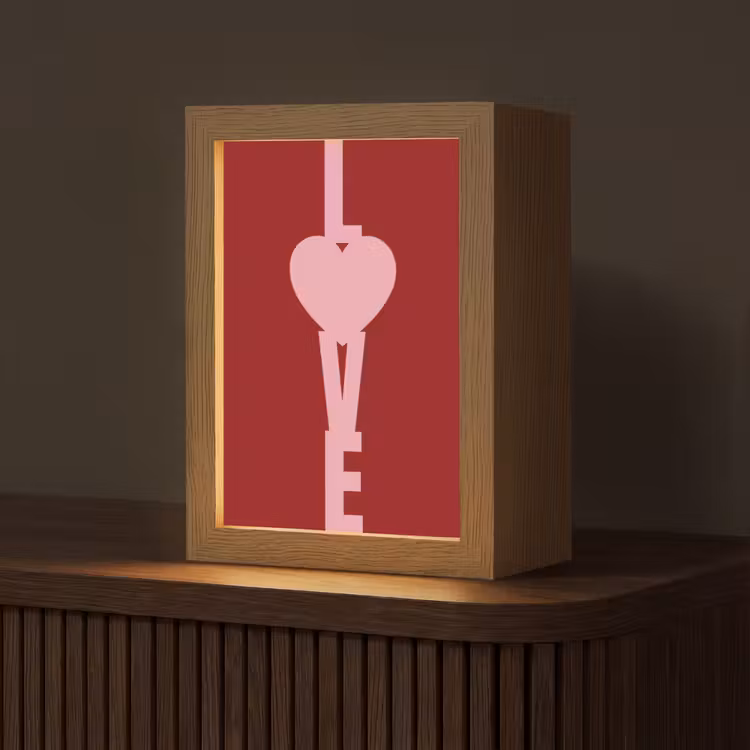 Love - Hart - Rood Light Box met kabel (Tafellamp) klein -z3d_website