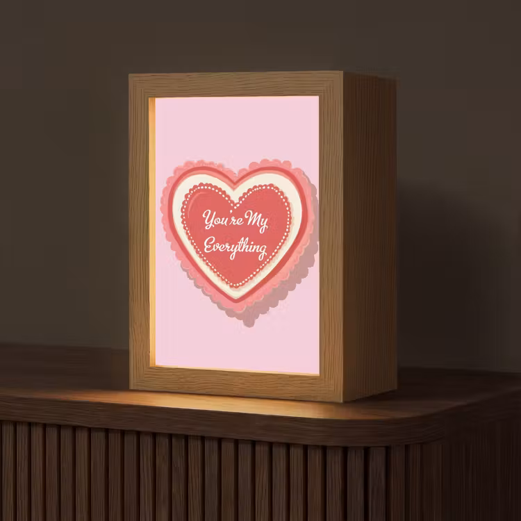 Liefde - Hart - Valentijn Light Box met kabel (Tafellamp) klein -z3d_website