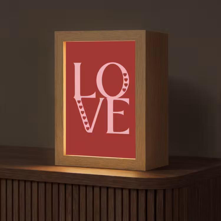 Love - Rood - Hatjes Light Box met kabel (Tafellamp) klein -z3d_website