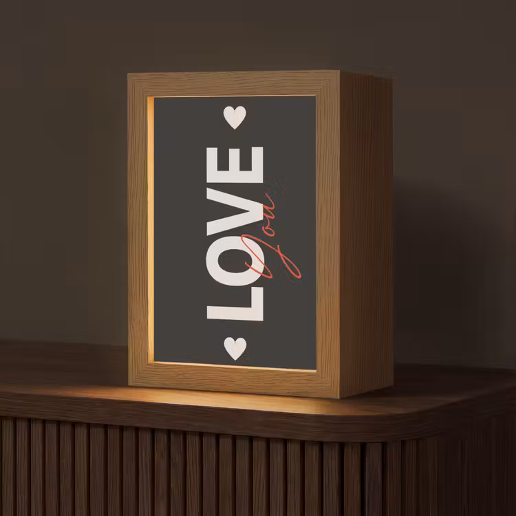Love - Rood - Valentijn Light Box met kabel (Tafellamp) klein -z3d_website
