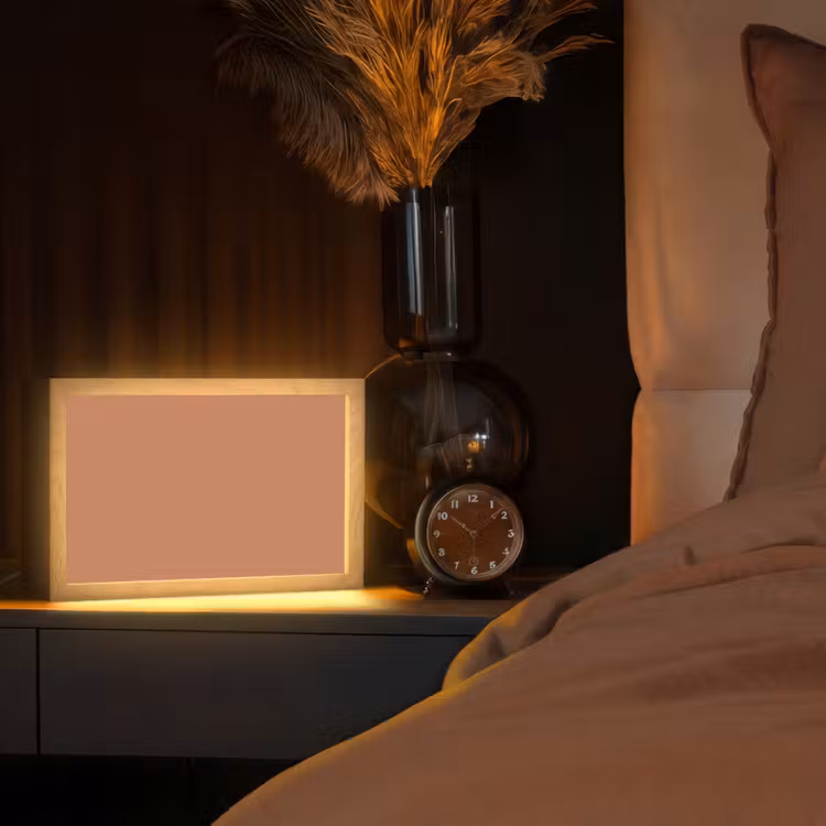 Little - Italy - Oranje Light Box met kabel (Tafellamp) klein 924 -sfeer1